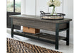 Rhyson Brown Storage Bench - A3000313 - Gate Furniture