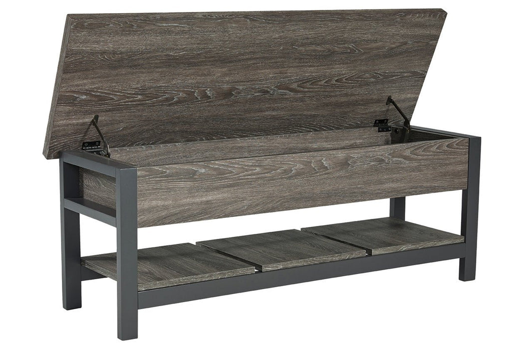 Rhyson Brown Storage Bench - A3000313 - Gate Furniture