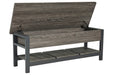 Rhyson Brown Storage Bench - A3000313 - Gate Furniture
