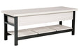 Rhyson White Storage Bench - A3000312 - Gate Furniture