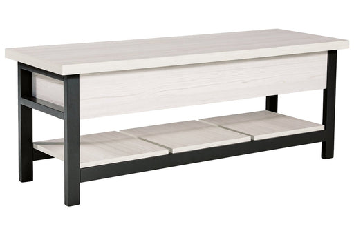 Rhyson White Storage Bench - A3000312 - Gate Furniture