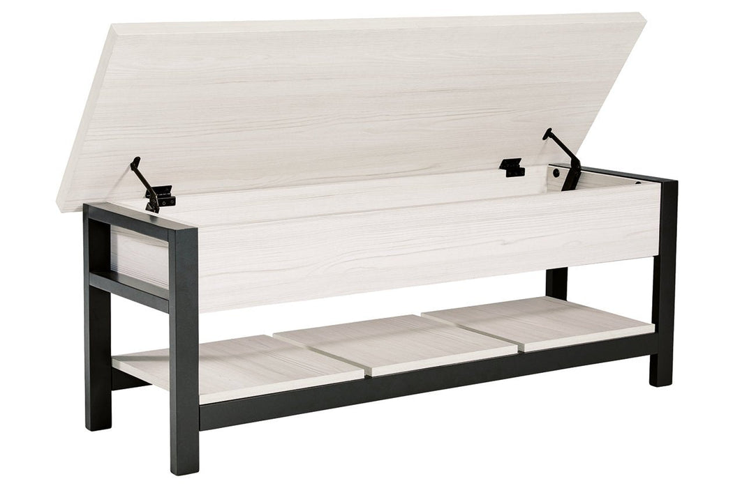 Rhyson White Storage Bench - A3000312 - Gate Furniture