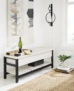 Rhyson White Storage Bench - A3000312 - Gate Furniture