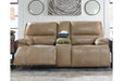 Ricmen Putty Power Reclining Loveseat with Console - U4370218 - Gate Furniture