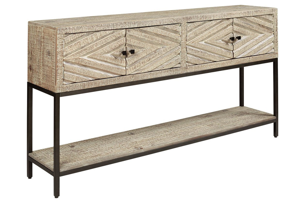 Roanley Distressed White Sofa/Console Table - A4000262 - Gate Furniture