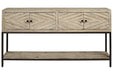 Roanley Distressed White Sofa/Console Table - A4000262 - Gate Furniture