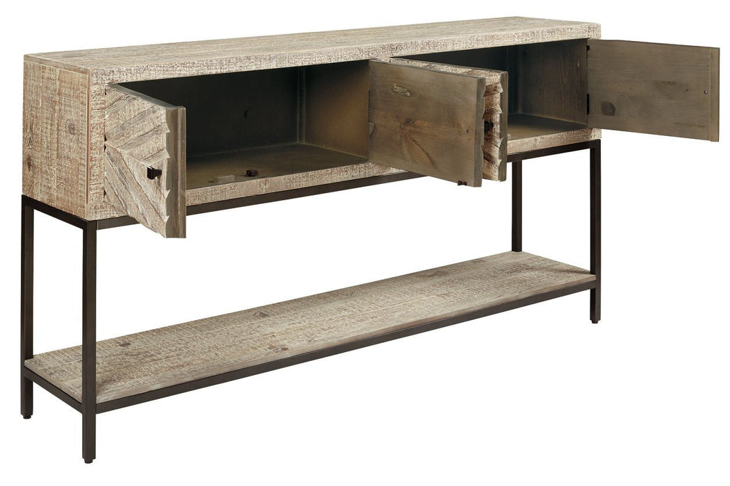 Roanley Distressed White Sofa/Console Table - A4000262 - Gate Furniture