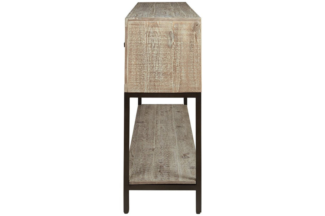 Roanley Distressed White Sofa/Console Table - A4000262 - Gate Furniture