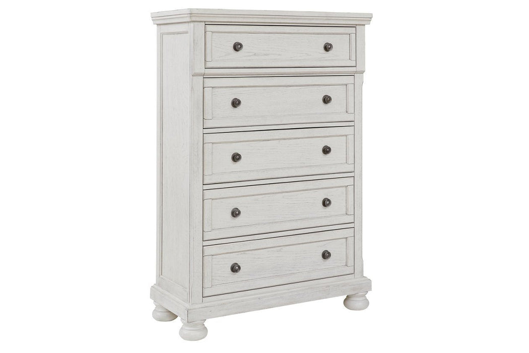 Robbinsdale Antique White Chest of Drawers - B742-46 - Gate Furniture