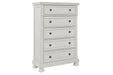 Robbinsdale Antique White Chest of Drawers - B742-46 - Gate Furniture