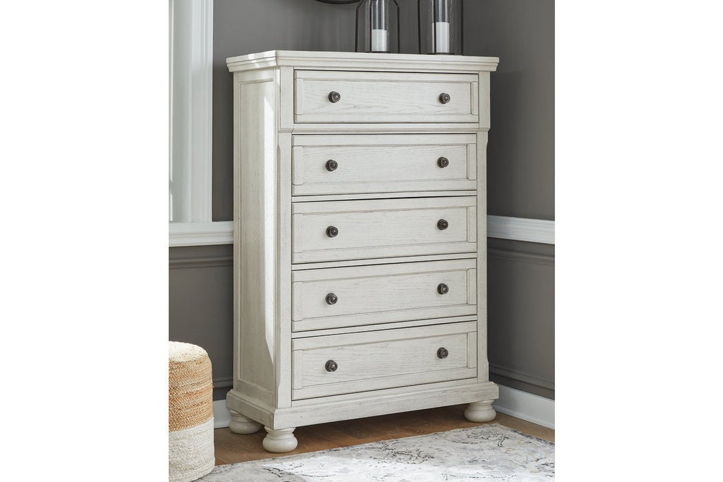 Robbinsdale Antique White Chest of Drawers - B742-46 - Gate Furniture
