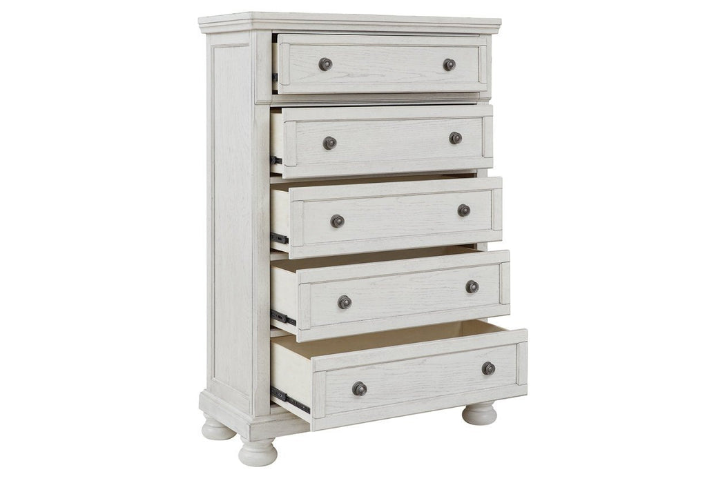 Robbinsdale Antique White Chest of Drawers - B742-46 - Gate Furniture