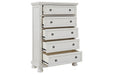 Robbinsdale Antique White Chest of Drawers - B742-46 - Gate Furniture