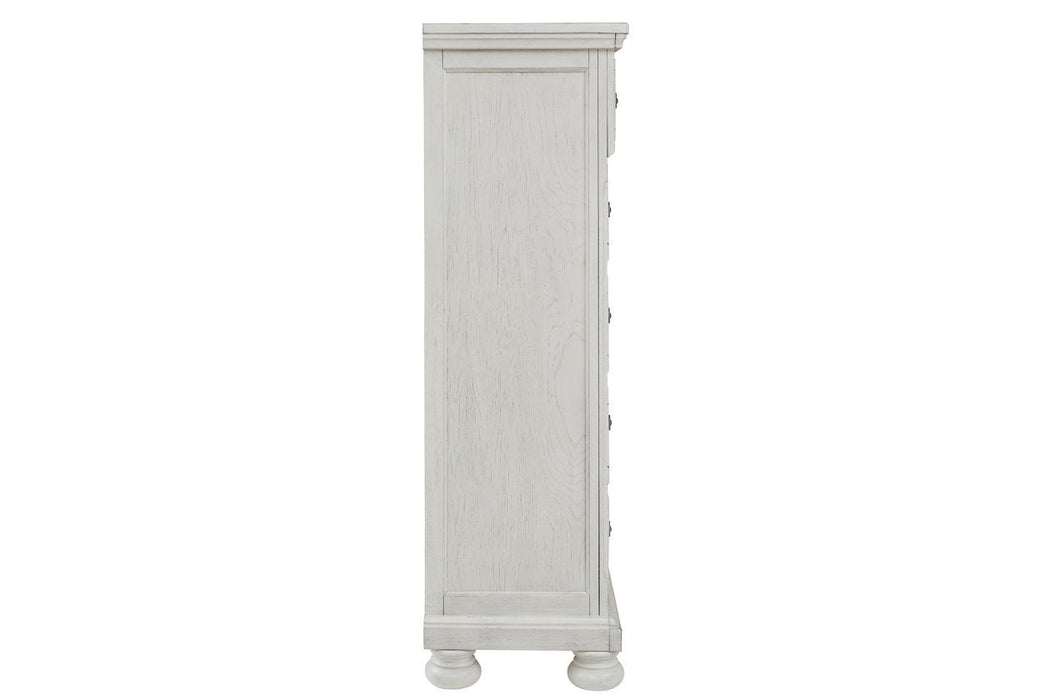 Robbinsdale Antique White Chest of Drawers - B742-46 - Gate Furniture