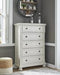 Robbinsdale Antique White Chest of Drawers - B742-46 - Gate Furniture