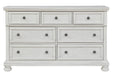 Robbinsdale Antique White Dresser - B742-31 - Gate Furniture