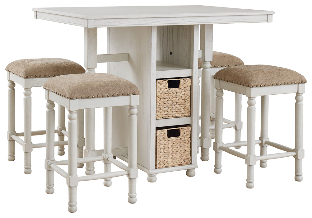 Robbinsdale Counter Height Dining Table and Bar Stools (Set of 5) - D623-223 - In Stock Furniture