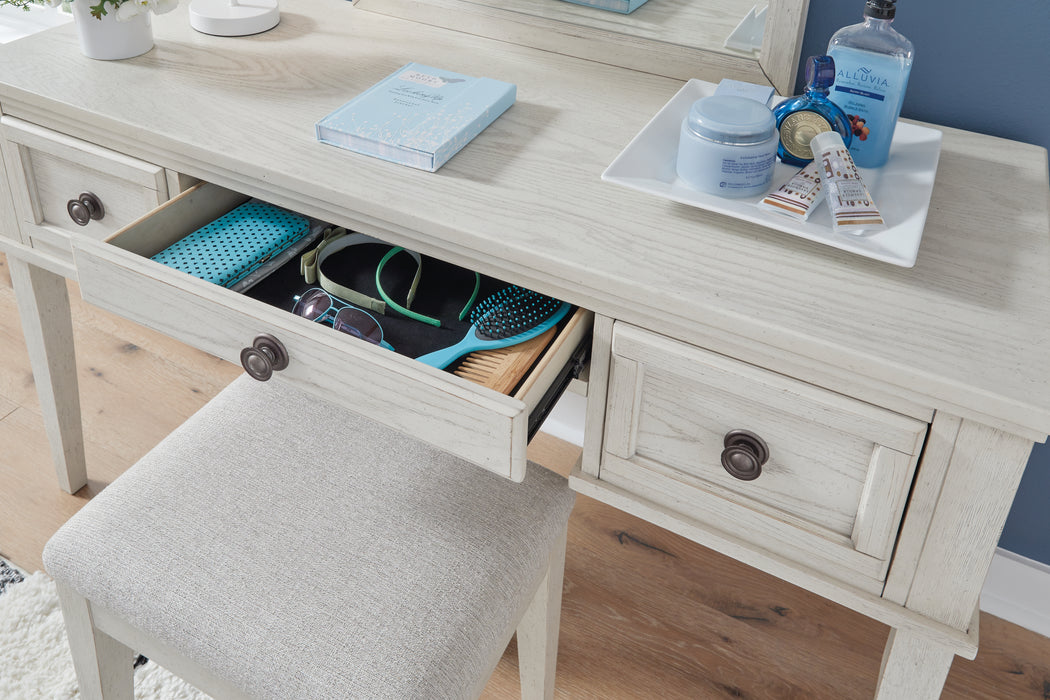 Robbinsdale Vanity with Stool - B742-22 - In Stock Furniture