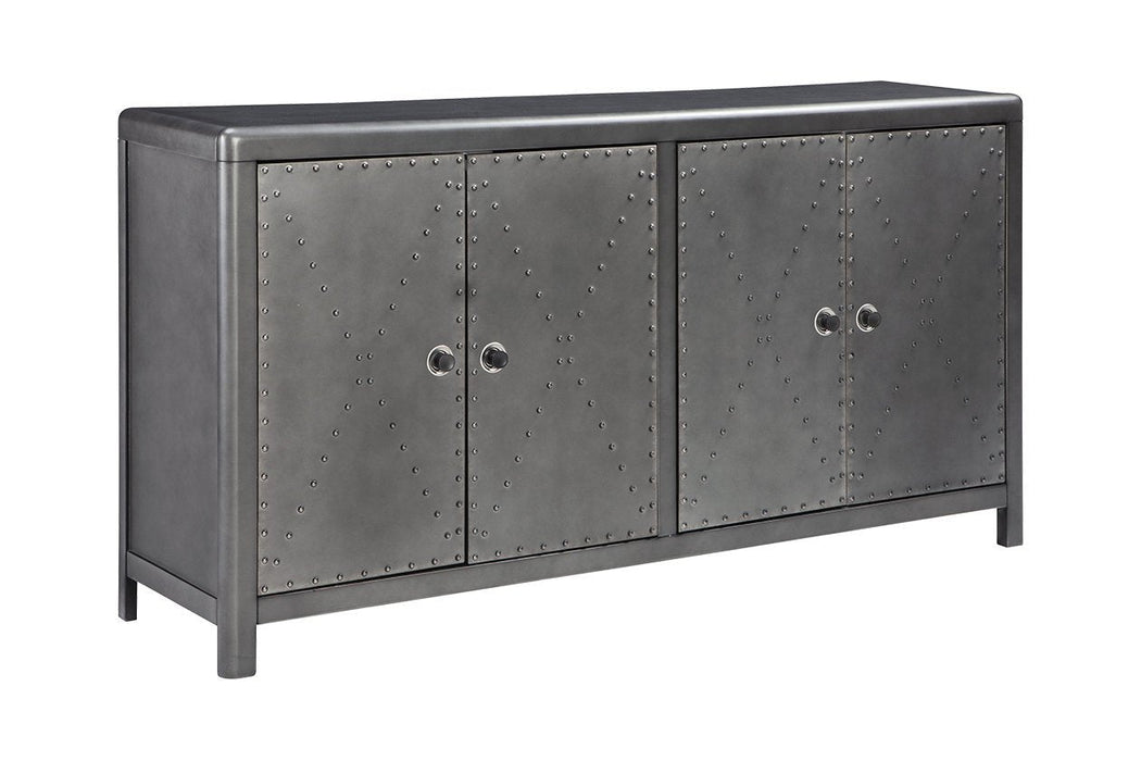 Rock Ridge Gunmetal Finish Accent Cabinet - A4000034 - Gate Furniture