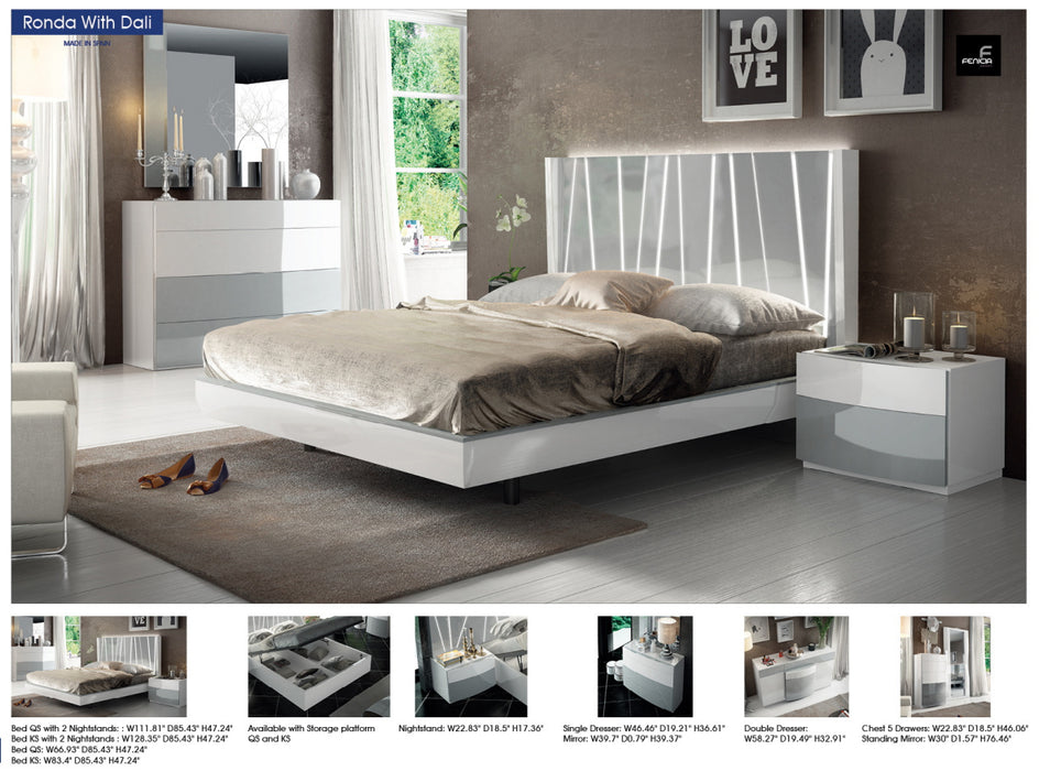 Ronda Dali Bed Queen - In Stock Furniture
