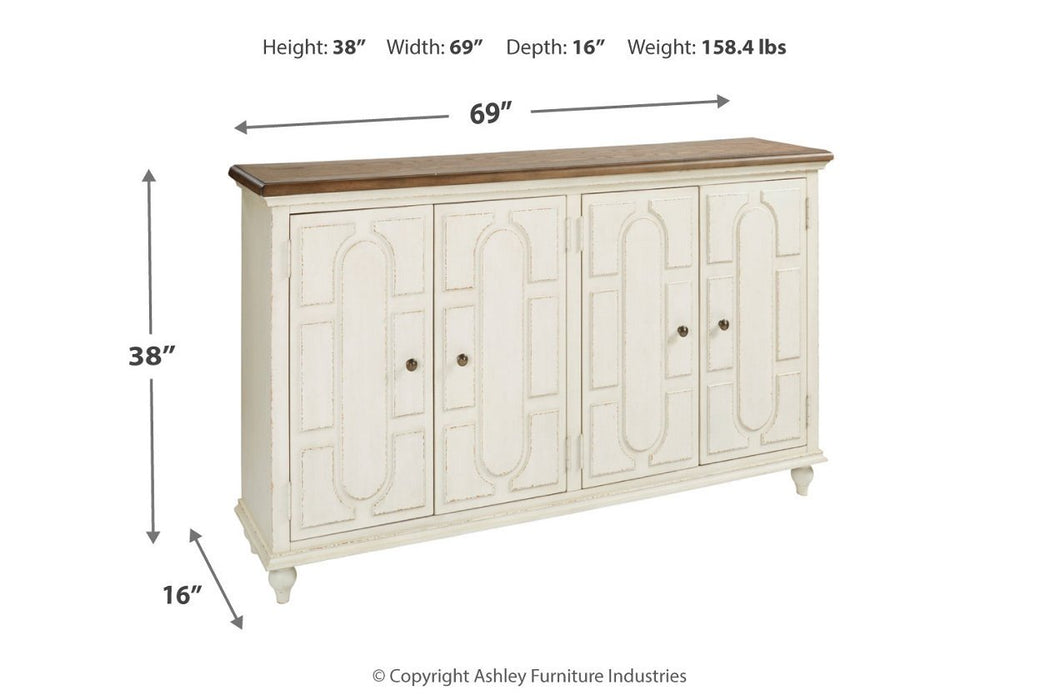 Roranville Antique White Accent Cabinet - A4000268 - Gate Furniture