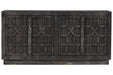 Roseworth Distressed Black Accent Cabinet - A4000309 - Gate Furniture