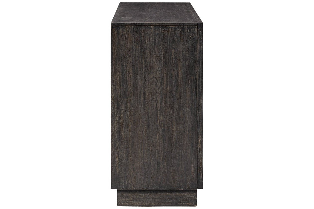Roseworth Distressed Black Accent Cabinet - A4000309 - Gate Furniture