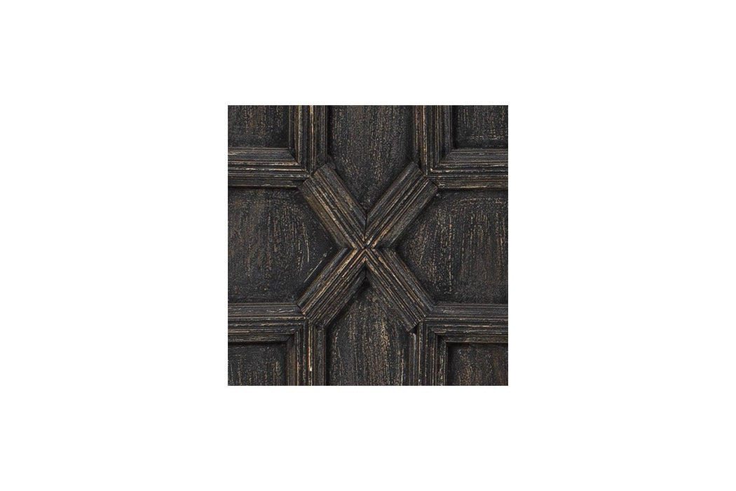 Roseworth Distressed Black Accent Cabinet - A4000309 - Gate Furniture