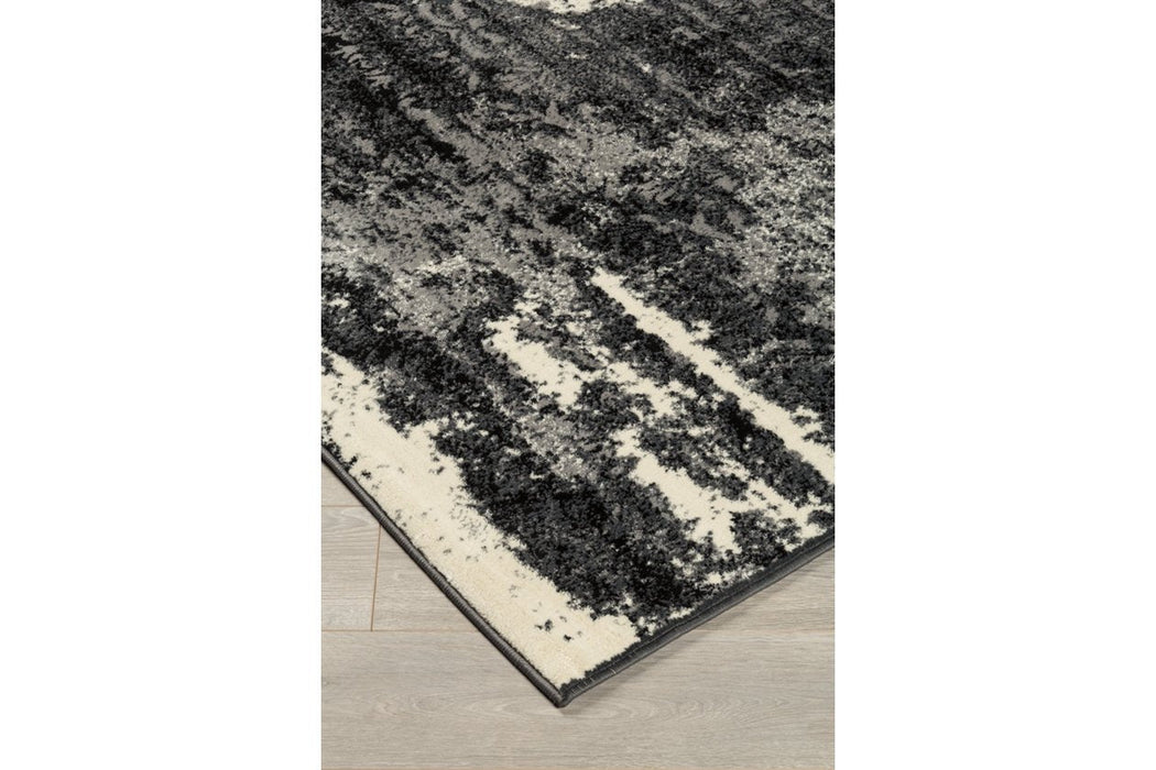 Roskos Black/Cream/Gray 8' x 10' Rug - R402701 - Gate Furniture