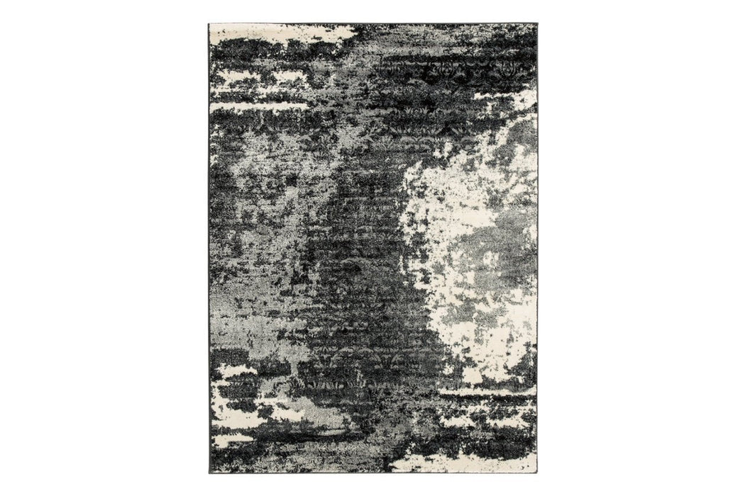 Roskos Black/Cream/Gray 8' x 10' Rug - R402701 - Gate Furniture