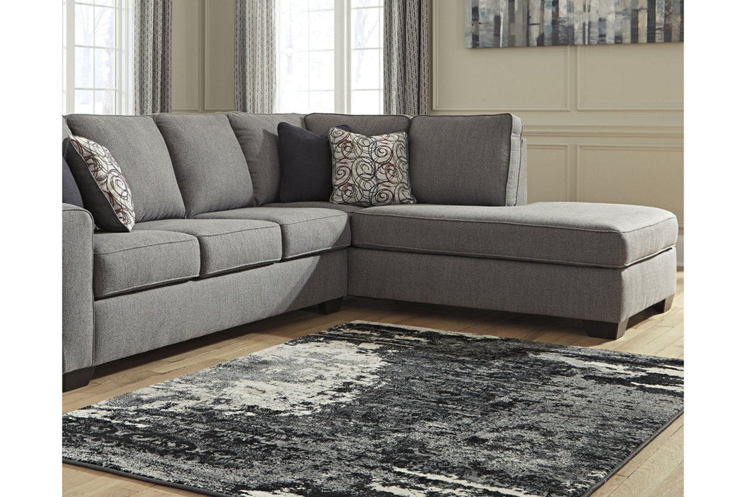 Roskos Black/Cream/Gray 8' x 10' Rug - R402701 - Gate Furniture