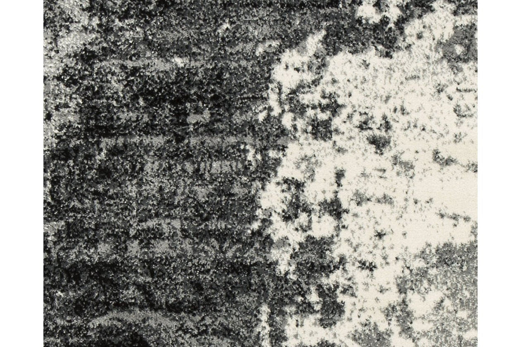 Roskos Black/Cream/Gray 8' x 10' Rug - R402701 - Gate Furniture