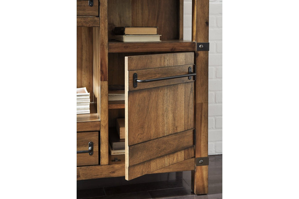 Roybeck Light Brown/Bronze Accent Cabinet - T411-40 - Gate Furniture