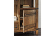 Roybeck Light Brown/Bronze Accent Cabinet - T411-40 - Gate Furniture