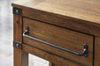 Roybeck Light Brown/Bronze Accent Cabinet - T411-40 - Gate Furniture