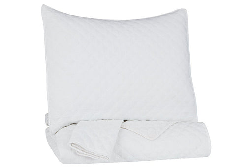 Ryter White Twin Coverlet Set - Q721001T - Gate Furniture
