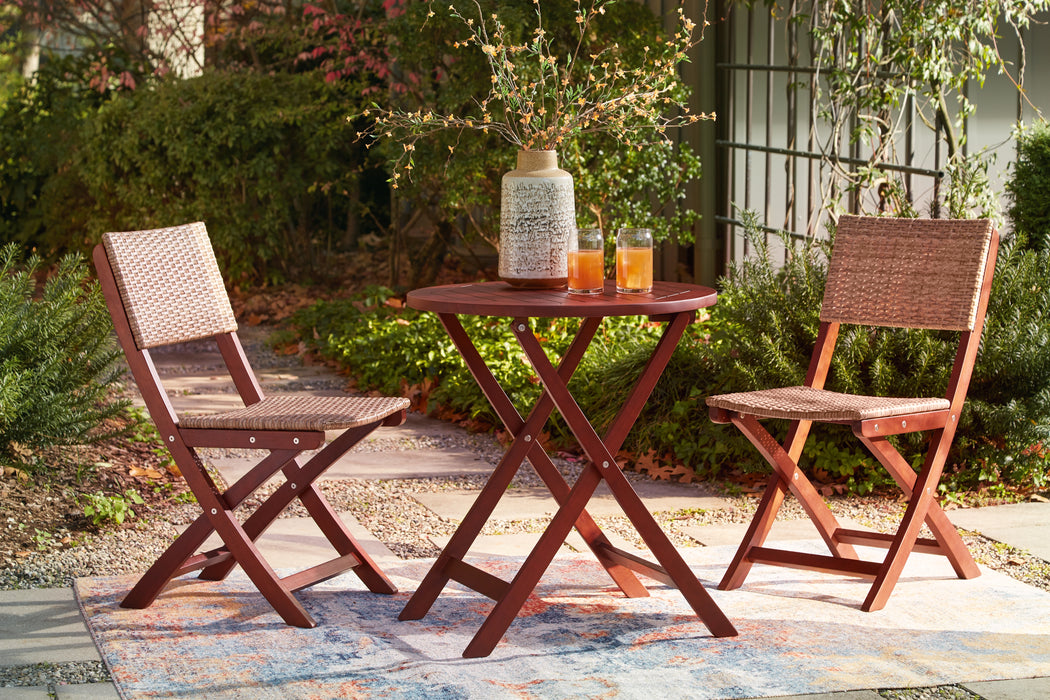 Safari Peak Outdoor Table and Chairs (Set of 3) - P201-049 - In Stock Furniture