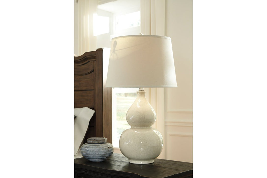 Saffi Cream Table Lamp - L100074 - Gate Furniture