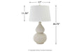 Saffi Cream Table Lamp - L100074 - Gate Furniture