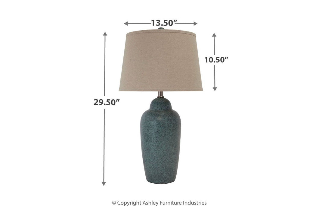 Saher Green Table Lamp - L100254 - Gate Furniture