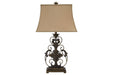 Sallee Gold Finish Table Lamp - L200064 - Gate Furniture