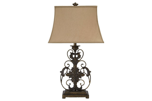 Sallee Gold Finish Table Lamp - L200064 - Gate Furniture