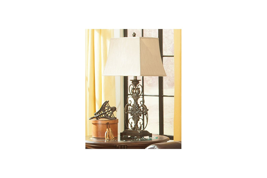 Sallee Gold Finish Table Lamp - L200064 - Gate Furniture
