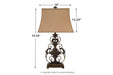 Sallee Gold Finish Table Lamp - L200064 - Gate Furniture