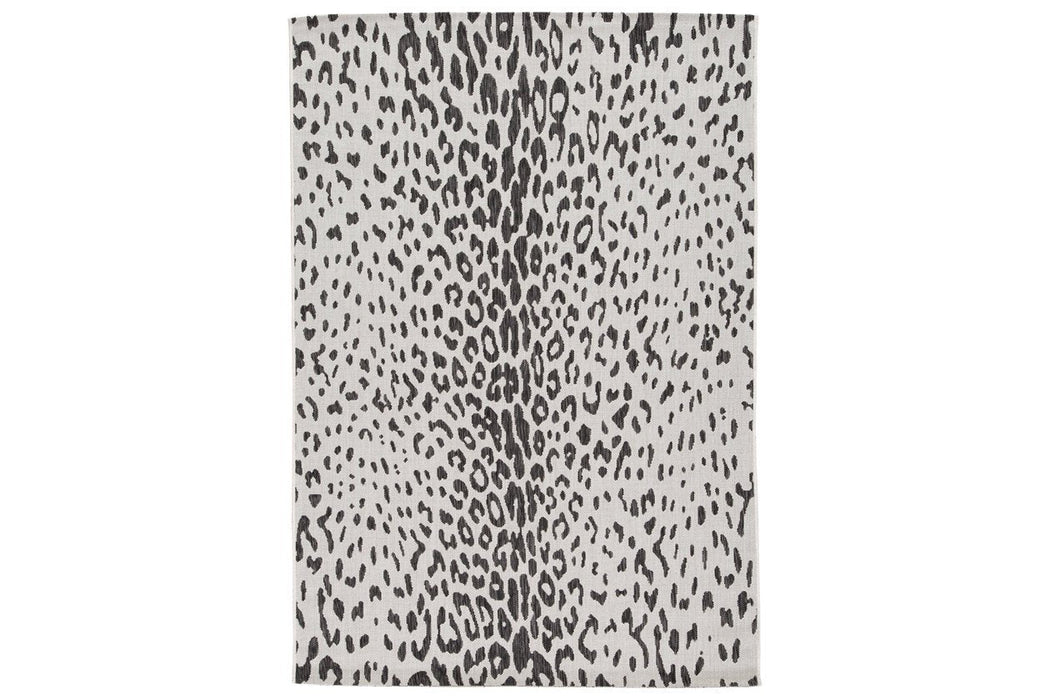 Samya Black/White/Gray Medium Rug - R405022 - Gate Furniture