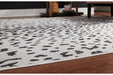 Samya Black/White/Gray Medium Rug - R405022 - Gate Furniture