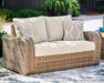 SANDY BLOOM Outdoor Loveseat with Cushion - P507-835 - In Stock Furniture