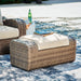SANDY BLOOM Outdoor Ottoman with Cushion - P507-814 - In Stock Furniture