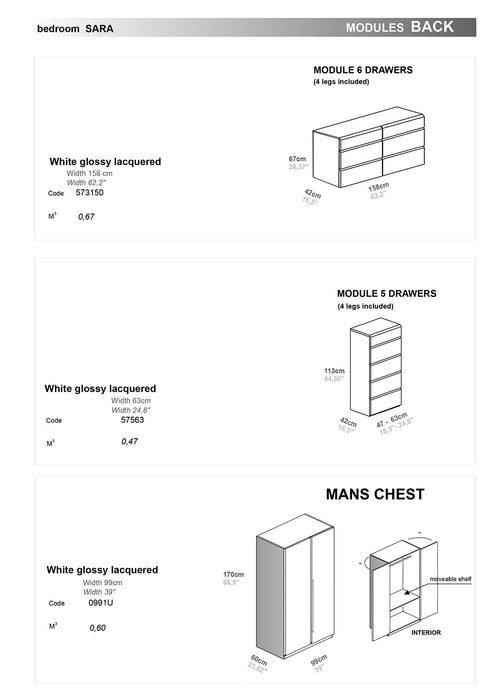 Sara Bedroom Set - Gate Furniture