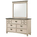 Sawyer Antique White/Brown Dresser - B9100-1 - Gate Furniture
